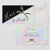 スタイリッシュモダンエレガントホログラフィック 名刺 (正面/裏面)