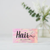 スタイリッシュモダンエレガントホログラフィック 名刺 (スタンド正面)