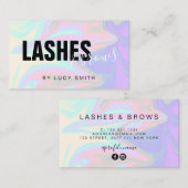 スタイリッシュモダンエレガントホログラフィ 名刺 (正面/裏面)