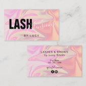 スタイリッシュモダンエレガントホログラフラッシュ 名刺 (正面/裏面)