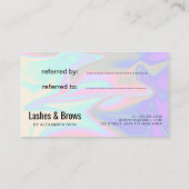 スタイリッシュモダンエレガント型ホログラフィックカード 紹介カード (裏面)