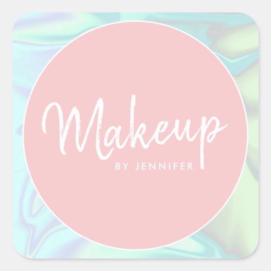 スタイリッシュモダンエレガント型メークアーティスト スクエアシール (正面)