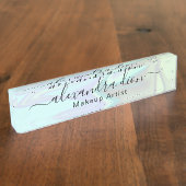 スタイリッシュモダンエレガント型メークアーティスト デスクネームプレート (側面)