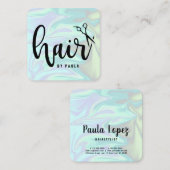 スタイリッシュモダンエレガント型 スクエア名刺 (正面/裏面)