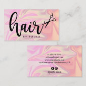 スタイリッシュモダンエレガント型 名刺 (正面/裏面)