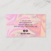 スタイリッシュモダンエレガント型 名刺 (裏面)