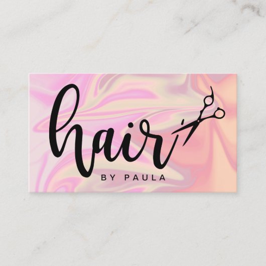 スタイリッシュモダンエレガント型 名刺 (正面)