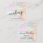 スタイリッシュモダンエレガント時計 スクエア名刺 (正面/裏面)