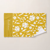 スタイリッシュモダンエレガント花 バスタオルセット (ハンドタオル)