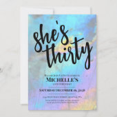 スタイリッシュモダンエレガント30歳 招待状 (正面)