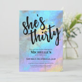 スタイリッシュモダンエレガント30歳 招待状 (スタンド正面)