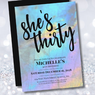 スタイリッシュモダンエレガント30歳 招待状