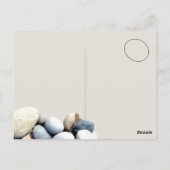 スタイリッシュモダンカスタムカラフルの文字 ポストカード (裏面)