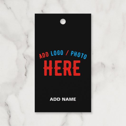 スタイリッシュモダンカスタムブラウン検証済みブランドゴールデン ギフトタグ (裏面)