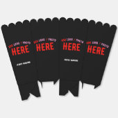 スタイリッシュモダンカスタムブラック検証済みブランドポップコーン フェイバーボックス (見開き)