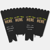 スタイリッシュモダンカスタムブラック検証済みブランドポップコーン フェイバーボックス (見開き)