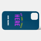 スタイリッシュモダンカスタムプロシアのブルー検証済みブランド Case-Mate iPhoneケース (裏面 (横))