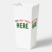 スタイリッシュモダンカスタム白検証済みブランドポップコーン フェイバーボックス (裏面)