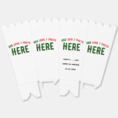 スタイリッシュモダンカスタム白検証済みブランドポップコーン フェイバーボックス (見開き)