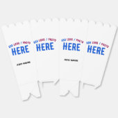 スタイリッシュモダンカスタム白検証済みブランドポップコーン フェイバーボックス (見開き)