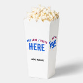 スタイリッシュモダンカスタム白検証済みブランドポップコーン フェイバーボックス (はじけた状態)