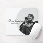 スタイリッシュモダンカスタム白黒 マウスパッド (マウス)