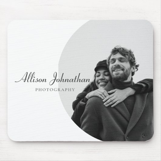 スタイリッシュモダンカスタム白黒 マウスパッド (正面)