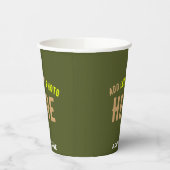 スタイリッシュモダンカスタム軍の緑の検証済ブランド 紙コップ (左)