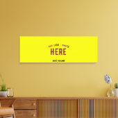 スタイリッシュモダンカスタムBRIGHT YELLOW VERIFIED BRAND キャンバスプリント (インサイチュ (リビング))