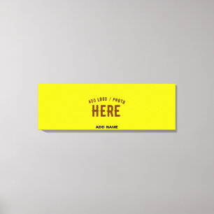 スタイリッシュモダンカスタムBRIGHT YELLOW VERIFIED BRAND キャンバスプリント