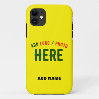 スタイリッシュモダンカスタムBRIGHT YELLOW VERIFIED BRAND iPhone 11 ケース