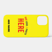 スタイリッシュモダンカスタムBRIGHT YELLOW VERIFIED BRAND Case-Mate iPhoneケース (裏面 (横))