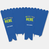 スタイリッシュモダンカスタムCobaltブルーブランドポップコーン フェイバーボックス (見開き)