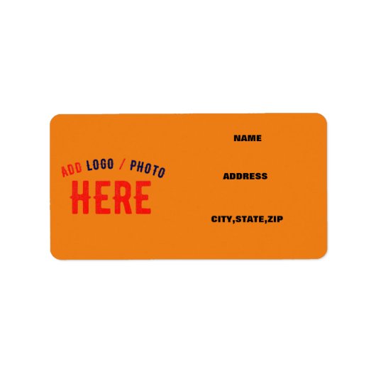 スタイリッシュモダンカスタムDARK ORANGE VERIFIED BRANDED ラベル (正面)