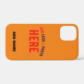 スタイリッシュモダンカスタムDARK ORANGE VERIFIED BRANDED Case-Mate iPhoneケース (裏面 (横))