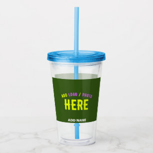 スタイリッシュモダンカスタムFOREST GREEN検証済みブランド アクリルタンブラー