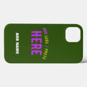 スタイリッシュモダンカスタムFOREST GREEN検証済みブランド Case-Mate iPhoneケース (裏面 (横))