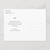 スタイリッシュモダンカスタムHoliday Photoはがき シーズンポストカード (裏面)