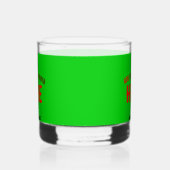 スタイリッシュモダンカスタムLIME GREEN検証済みブランド ウイスキーグラス (右)
