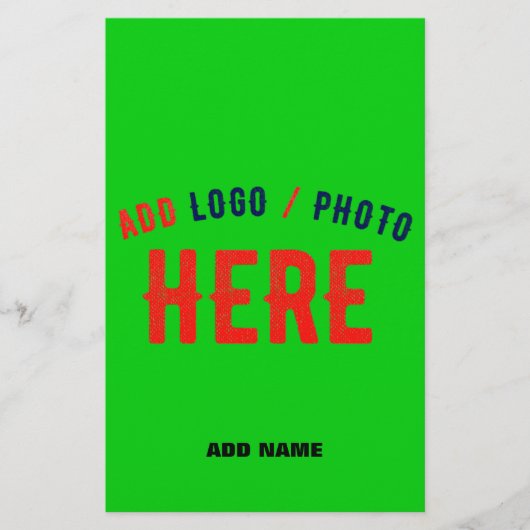 スタイリッシュモダンカスタムLIME GREEN検証済みブランド チラシ (正面)