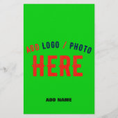 スタイリッシュモダンカスタムLIME GREEN検証済みブランド チラシ (裏面)