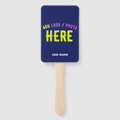 スタイリッシュモダンカスタムNAVY BLUE VERIFIED BRANDED ハンドファン (裏面)