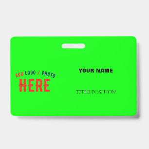 スタイリッシュモダンカスタムNEON GREEN検証済みブランド バッジ