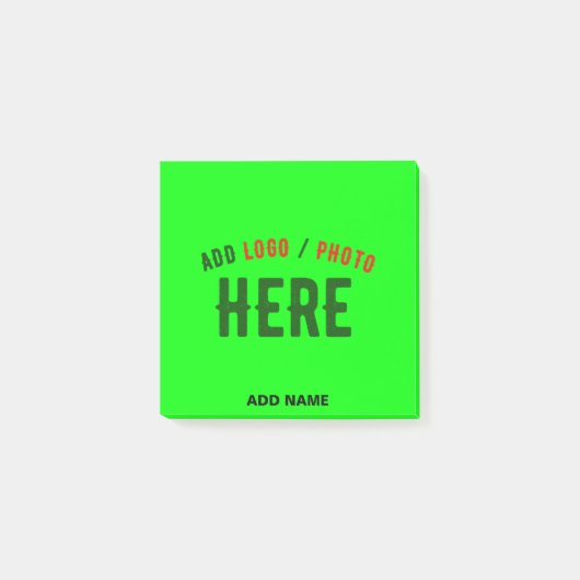 スタイリッシュモダンカスタムNEON GREEN検証済みブランド ポストイット (正面)