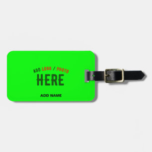 スタイリッシュモダンカスタムNEON GREEN検証済みブランド ラゲッジタグ