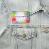 スタイリッシュモダンカラフルエレガントテンプレート 名札 (インサイチュ)