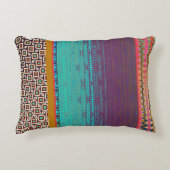 スタイリッシュモダンカラフルパターンboho装飾用クッション アクセントクッション (正面)