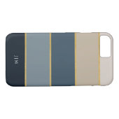 スタイリッシュモダンカラフルフェイク金ゴールドストライプ Case-Mate iPhoneケース (裏面(横))