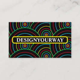 スタイリッシュモダンカラフル大工プロフェッショナル 名刺