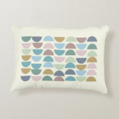 スタイリッシュモダンカラフル幾何 アクセントクッション (裏面)